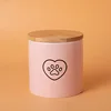 Bz16-15 straight urn-pink-medium-black love paw print