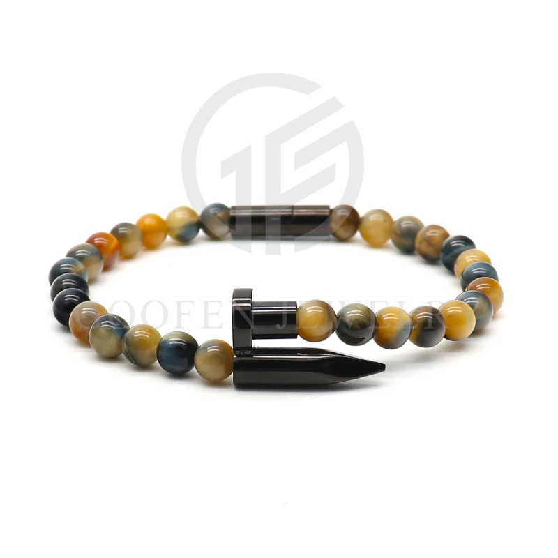 Handmade 6mm Natural Round Gemstone Bead Bracelet - 7.5" Multicolor Charm Jewelry For Men & Women