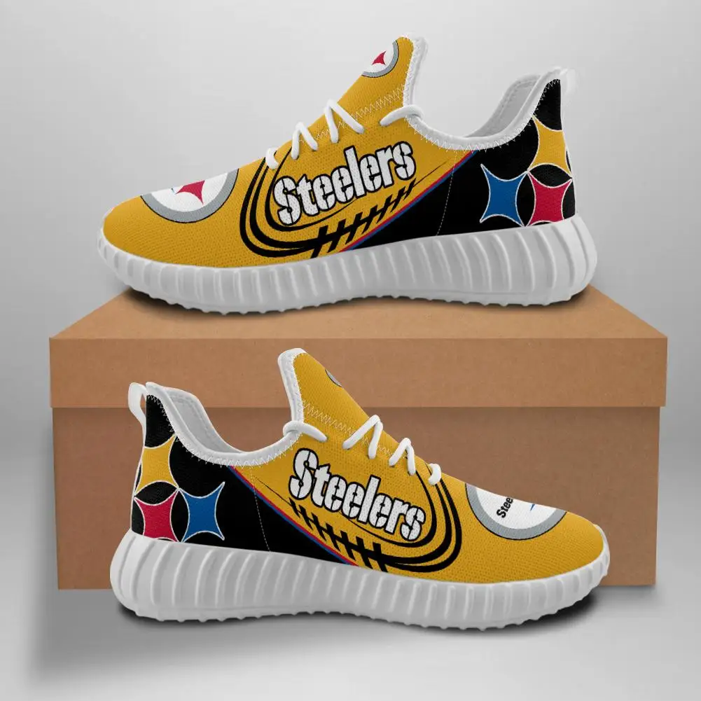 Custom Adidas Pittsburgh Steelers shoe designed on a Pre-owned