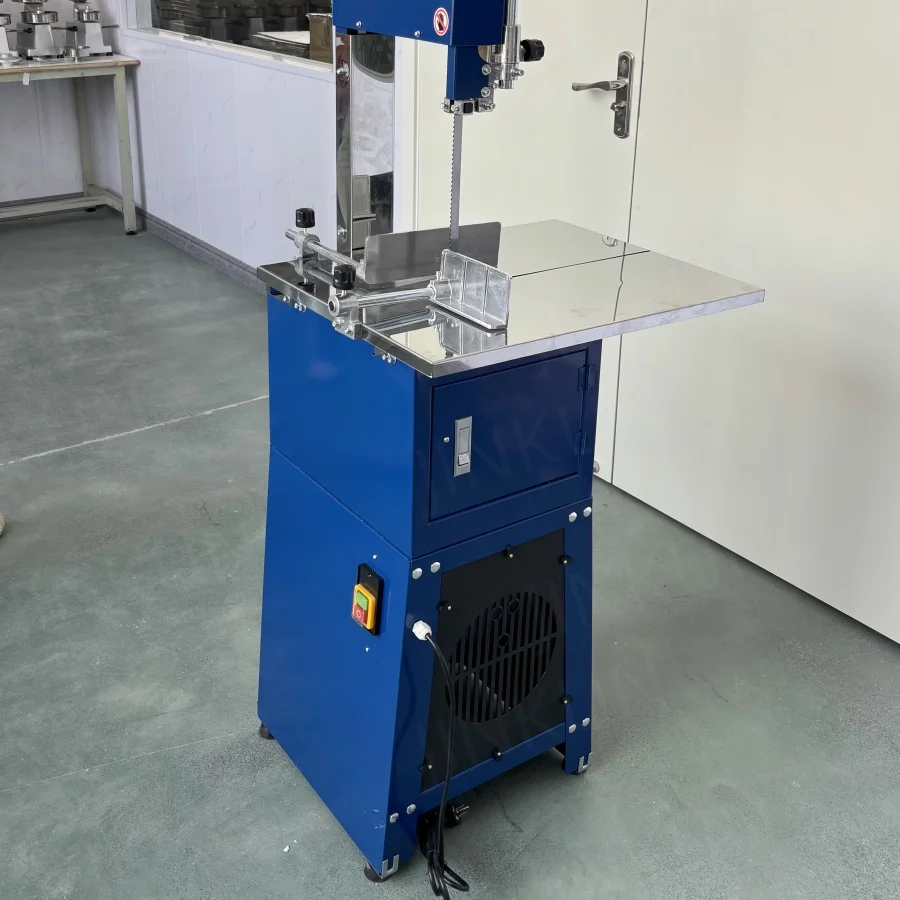 BS-250, 550w Blue African Bone Sawing Machine, Saw Bone, Ground Meat, Sausage Filling 3-in-1 Machine, Powerful