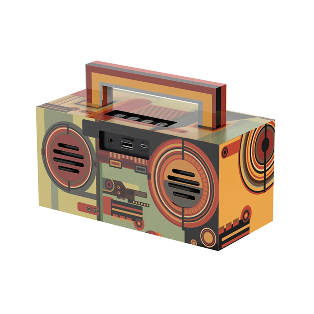Portable Box Professional Wireless Blue Tooth Speaker Waterproof Outdoors Speaker Noise Canceling Deep Bass Sound Speaker