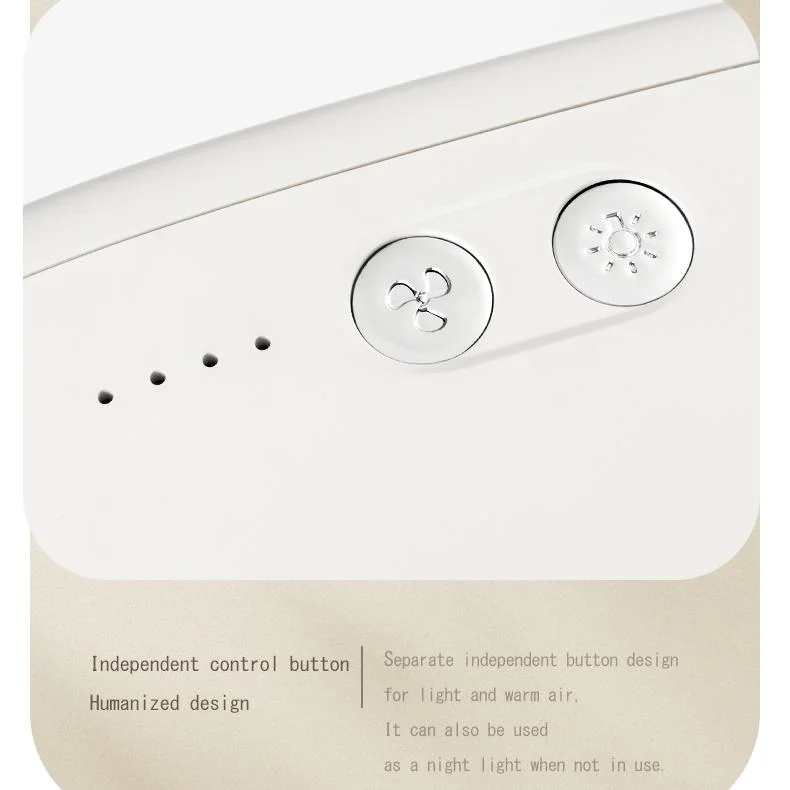 Новый продукт низкоэнергосберегающий малошумный безопасный Ptc электрический портативный Теплое Пространство вентиляторы обогреватели с ночным освещением для использования в