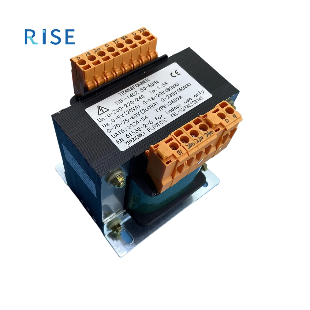RISE High Efficiency Elevator Lift Escalator Spare Part Elevator Transformer TRF-1402 50~60HZ EN61558-2-6