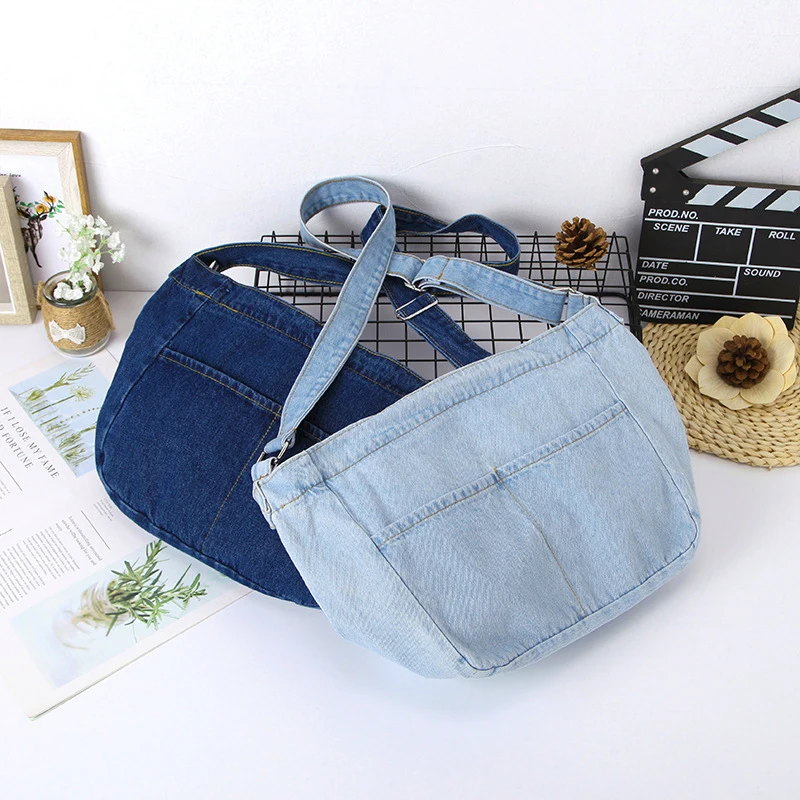 Denim Women's Handbags Girls Shoulder Bag Jeans Bag New Designer Bag ...