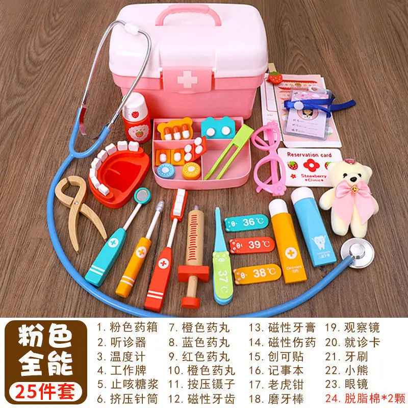 25 шт., набор деревянных игрушек