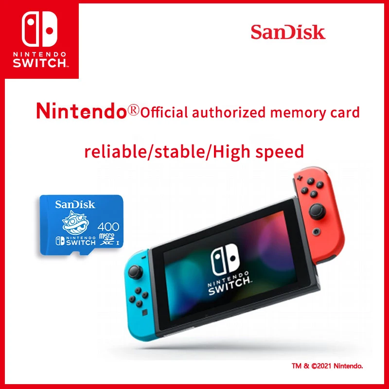 SanDisk – carte micro sd de 128 go, Nintendo Switch, 64 go, 256 go, carte  mémoire tf pour carte d'extension de jeu - AliExpress