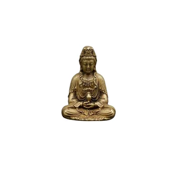 Miniature Brass Statue of Buddha Sakyamuni - Antique Imitation