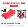 Tumbona inflable tipo S roja - Bomba de distribución