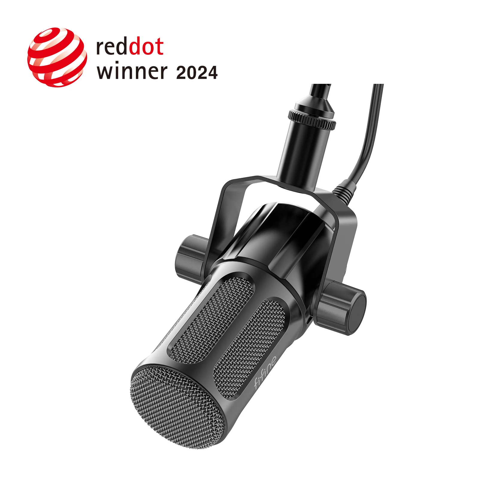 Fifine Tank1 Dynamic XLR Microphone - Low-Cut, Mid-Boost Switch