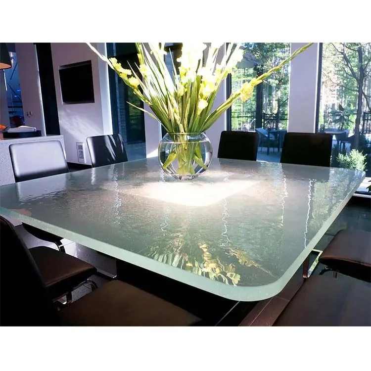 Il piano di vetro rotondo per i tavoli da pranzo 150cm ha