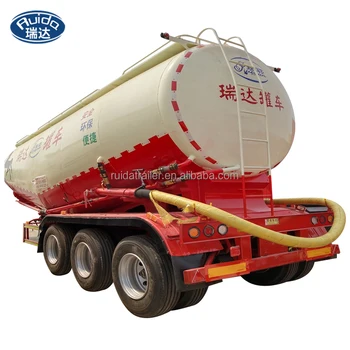 Sales of high quality 30-70 CBM 3-axis 4-axis bulk cement powder tank truck semi truck trailer semi truck