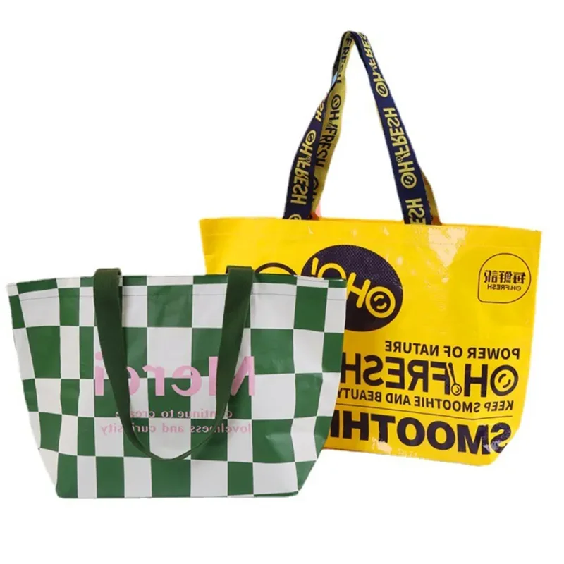 Shopping Tote RPET Bag Reusable Polypropylene Packaging Laminated OEM Non Woven Bag factory
