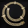 Catena rotonda da 12 mm intrecciata con oro pantera nero