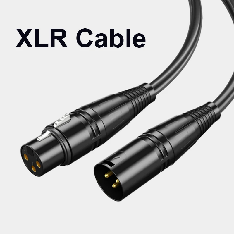 3pin Xlr Cable Male To Female Canon Plug Audio Cable Shielded For Mixer