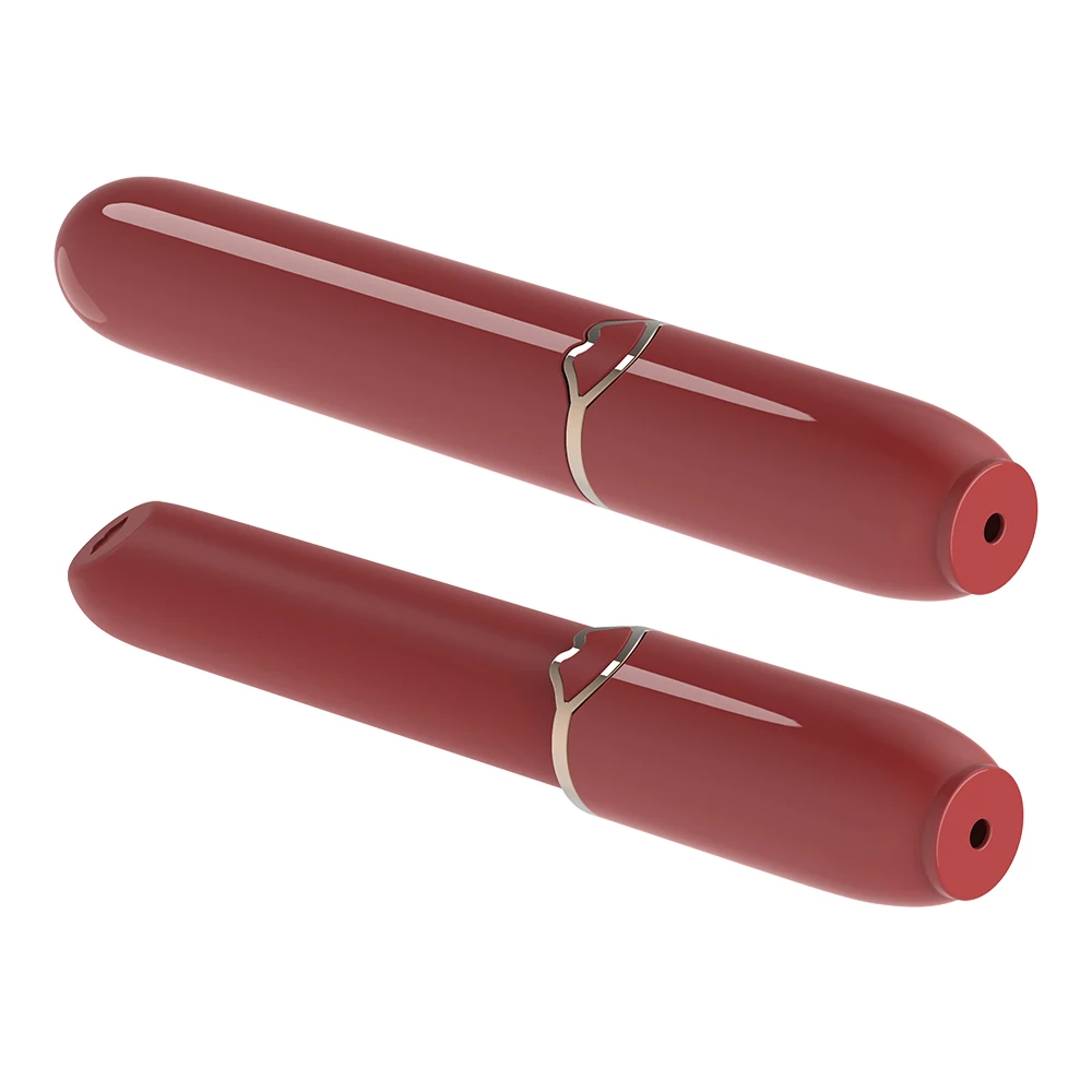 Factory Wholesale 10 Modes Vibration Portable Red Lipstick Vibrator  Clitoral Stimulation Small Mini Bullet Vibrator for Women