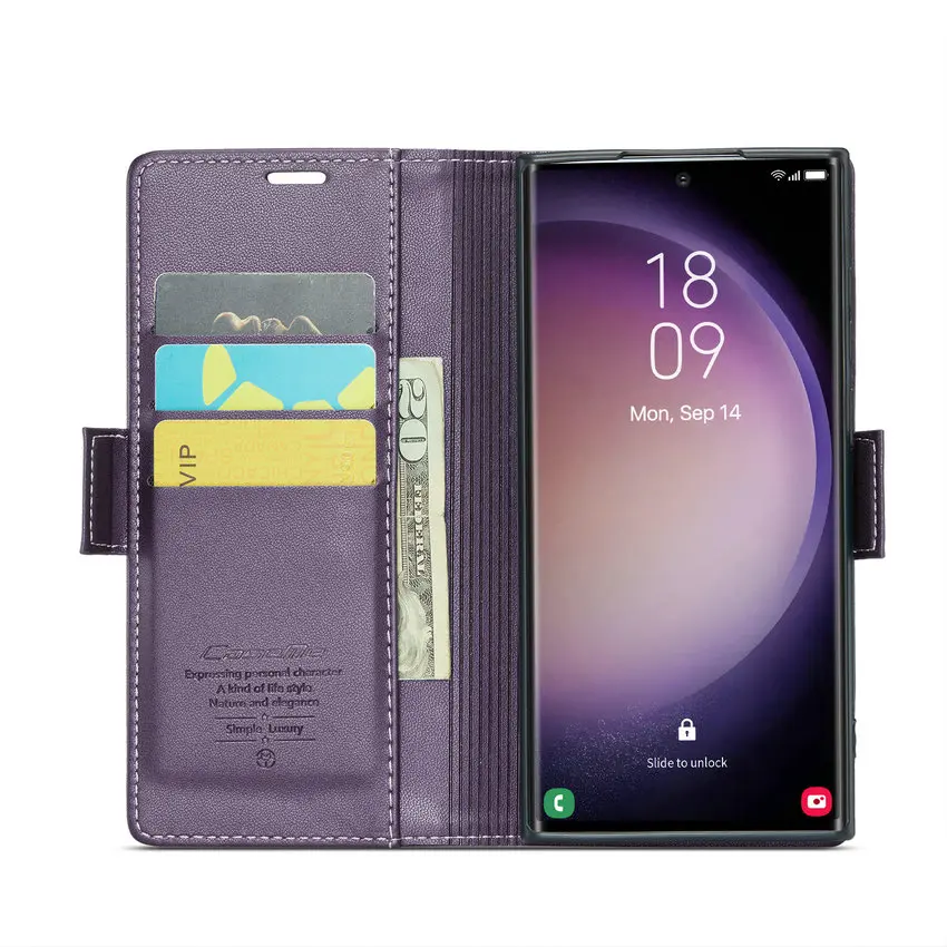 2023 New Arrival Motorola Case Smooth Auto Wallet Leather Magnetic