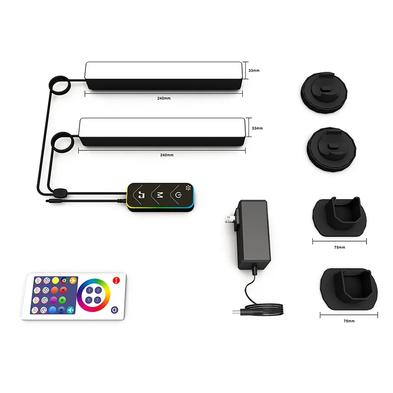 Smart Light Bar Rgbicww Smart Led Light 12 Scene Modes And Music Mode