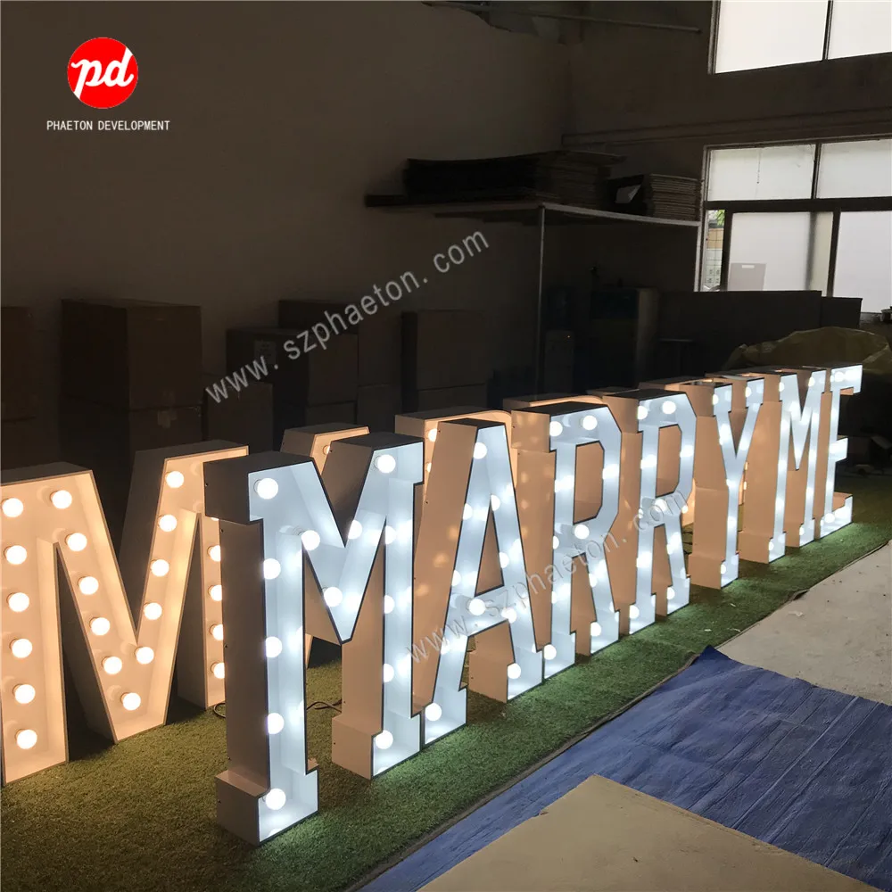結婚プロポーズ用LED巨大「MARRY ME」「I DO」電光掲示板、結婚式