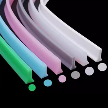 Customized Self-Adhesive Water Retaining Shower Basin Stopper Seal Rubber Strip with Cutting Processing Service