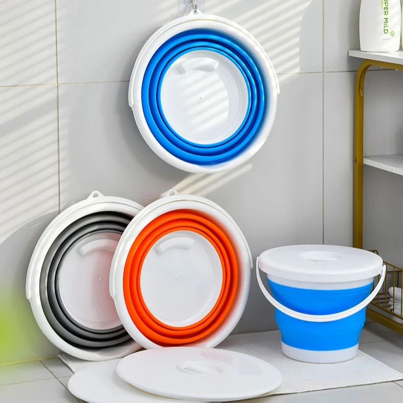 5l 10l Collapsible Foldable Plastic Bucket Camping Foldable Water