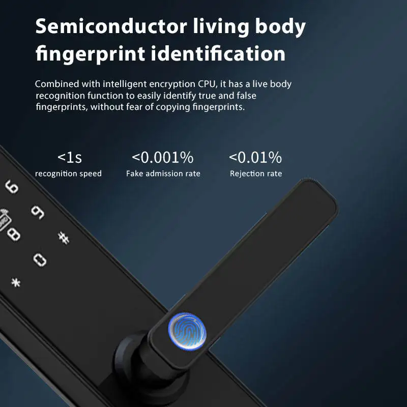Tuya  Wifi Smart Lock Keyless  Biometric Electronic TT Lock  Digital Fingerprint Smart Door Lock for Smart Home