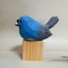 Blocchi di legno colorati blu-grigi