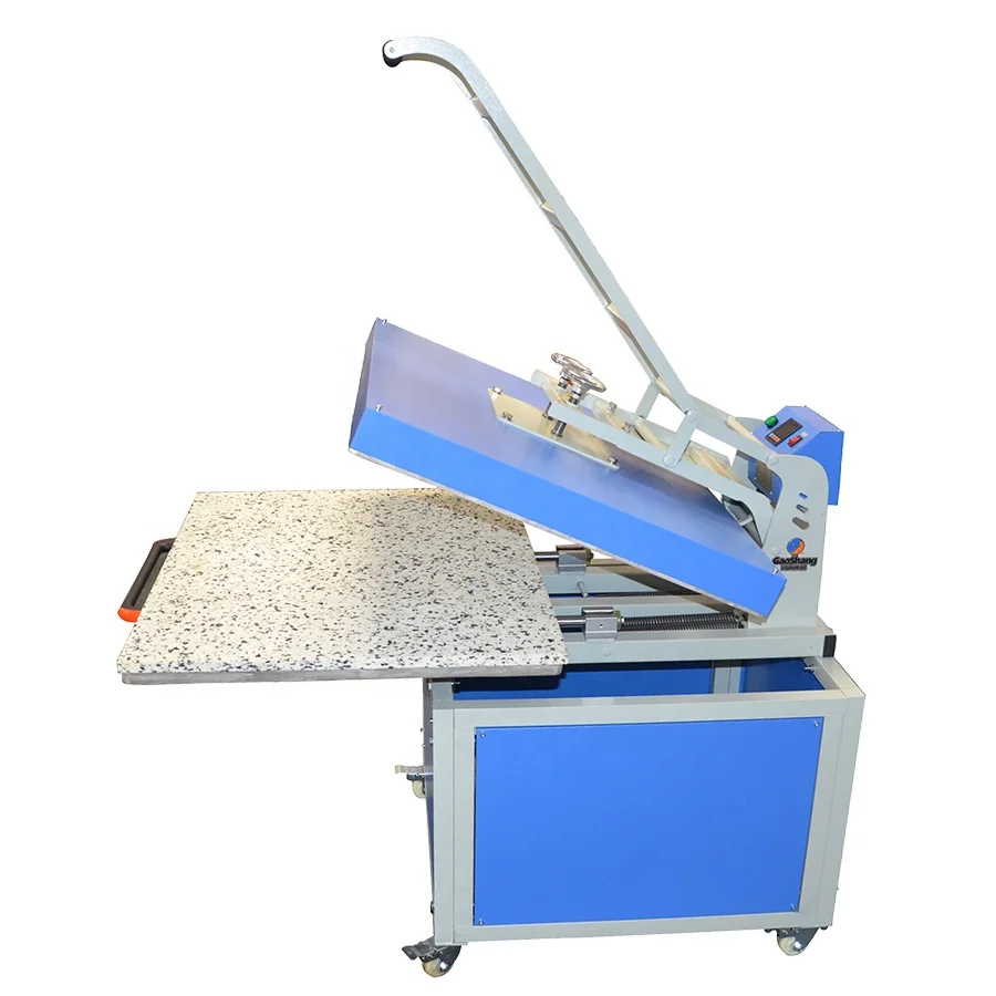 Gaoshang Factory Accept Size Custom Large Format 50X70 60X80  80 X 100 Manual Home Heat Press Machine factory