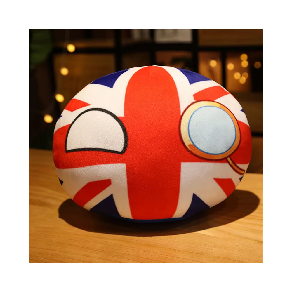2026 Football World Country Themed Eco-Friendly Fashion Trend Unisex Cotton Polyester Plush Soccer Balls USA France UK Germany