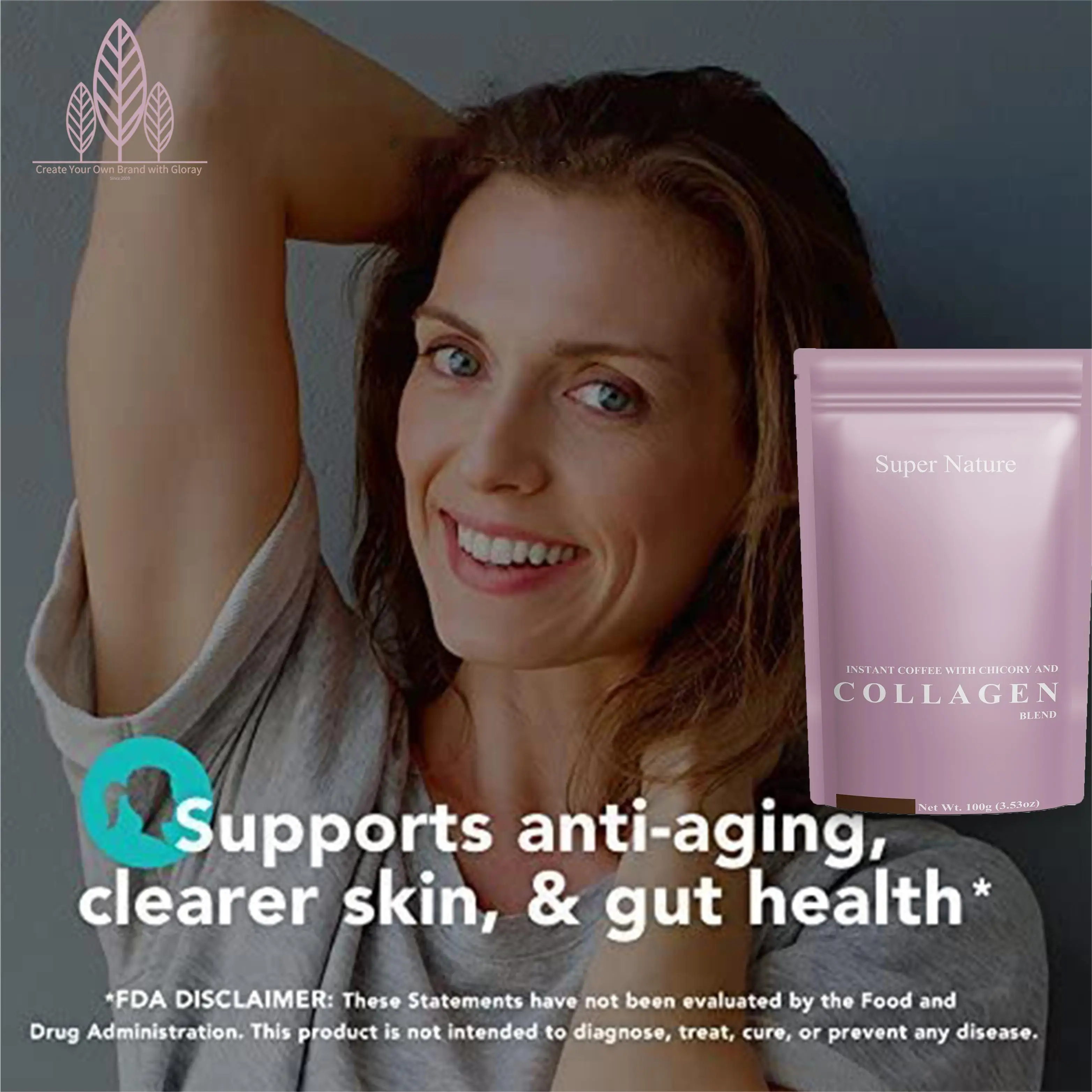 Beauty Collagen Coffee Powder For Hair Skin & Nails With Collagen Keto