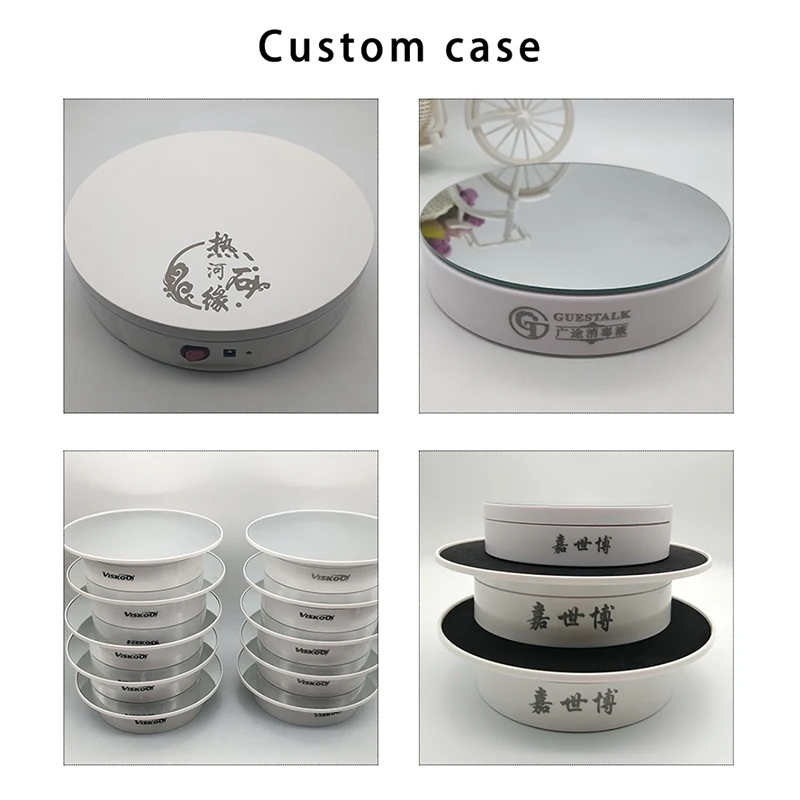 30cm Electric Rotating Turntable With Charging Display Stand Video Shooting Props Turntable for Photography