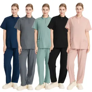 Wholesale Custom Women Hospital Scrubs Uniforms Set Medical Uniform Doctor Nurse Scrubs Set