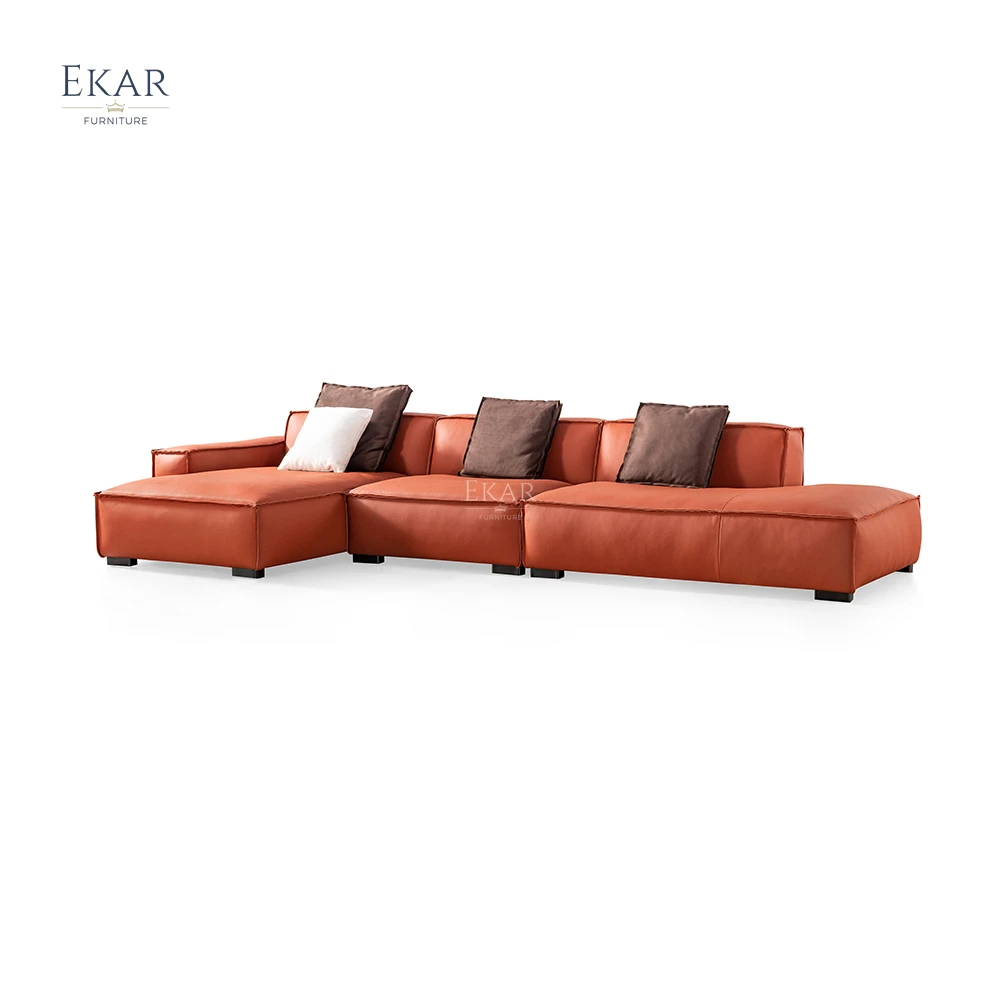 Modularny Moderne Sekcjonalne L kształt Sofa Set Meble Salon Sofy