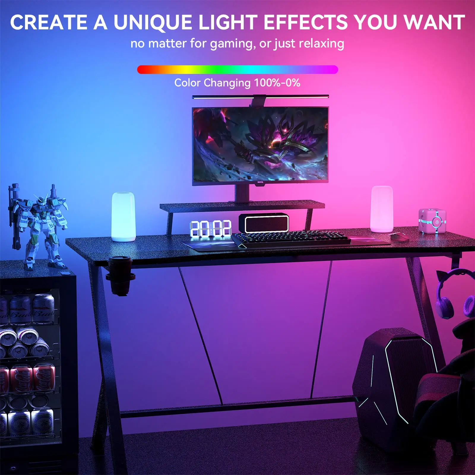 product rgb modern home decoration desk lamps lighting study led table lights lamp multi color smart table lamp for living room-42