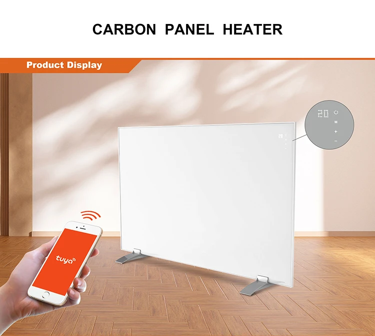 Far Infrared Portable Radiant Ceiling Room Panel Carbon Crystal Wall Mounted Electric Infared Panel Heaters With Thermostat