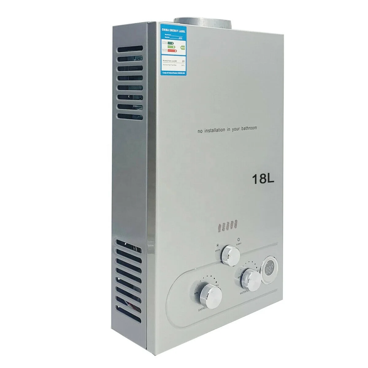 18l Lpg Tankless Instant Lpg Gas Hot Water Heater For Indoor And
