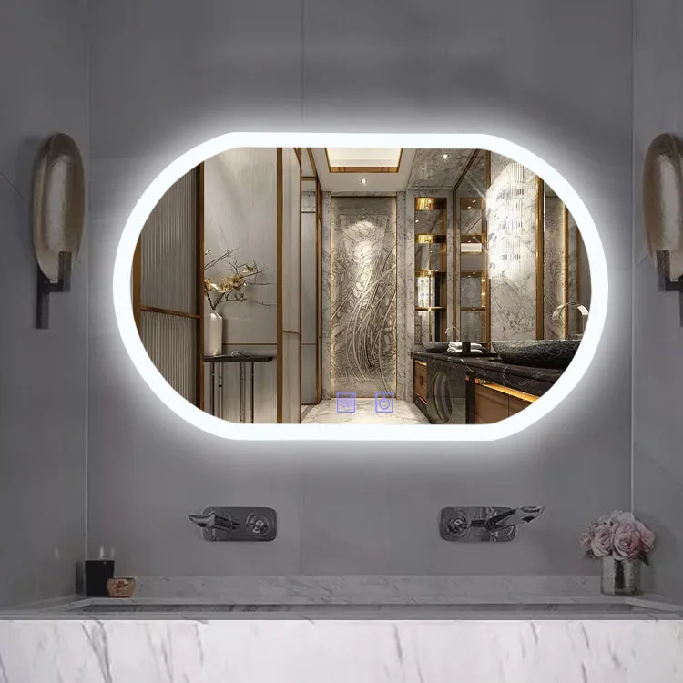 Hotel de diseño con retroiluminación LED y espejo de luz LED inteligente en  la pared armario espejo tamaño hecho personalizado - China Rectángulo  Anti-Fog Smart LED LED espejo del baño, espejo del