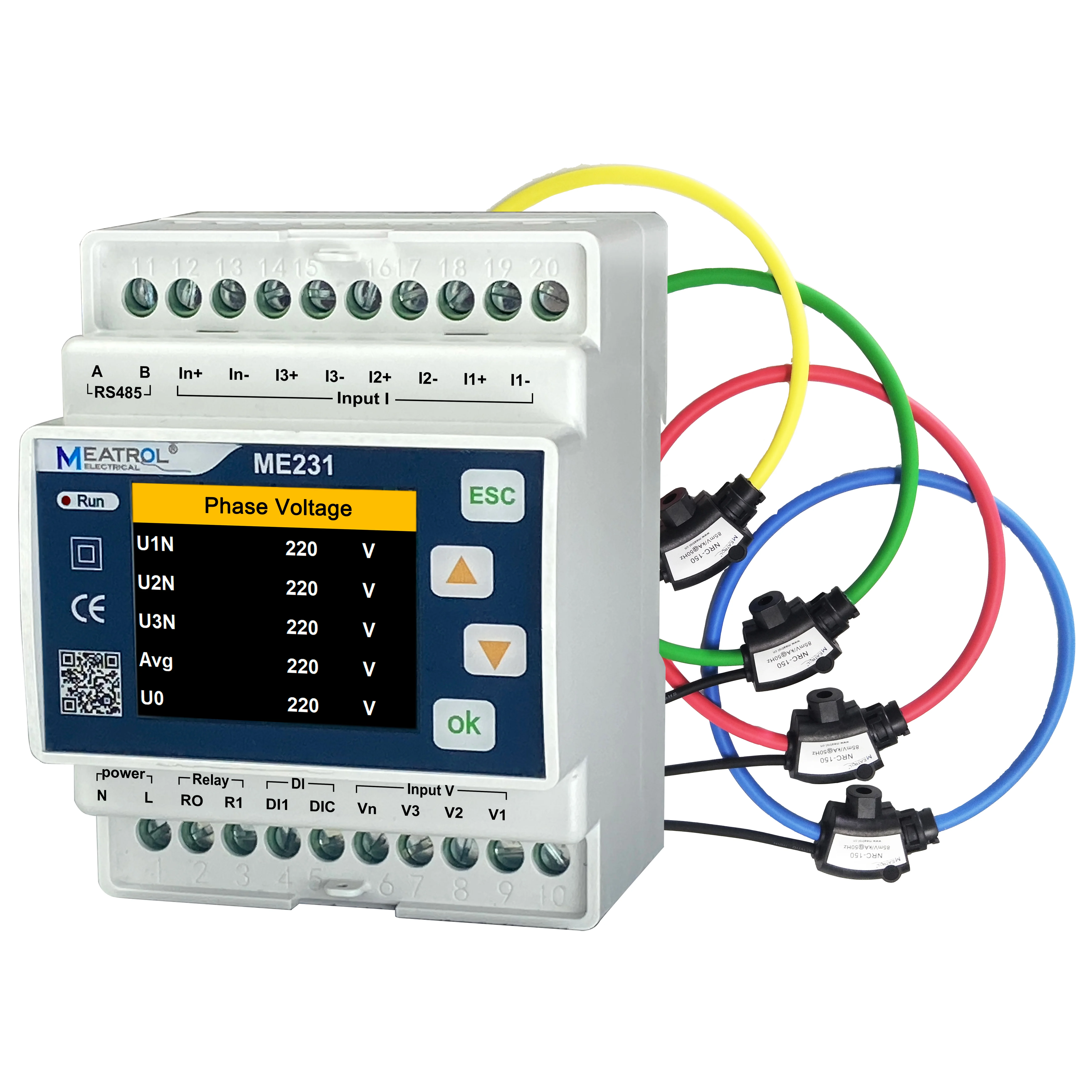 kwh Energy Meter MEATROL ME231 Digital Energy Power Meter Electrical Measuring Instruments