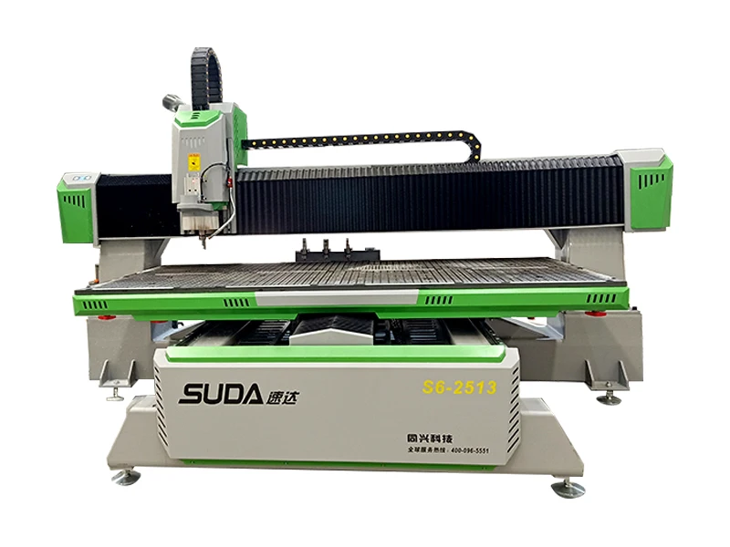 SUDA S6 ATC 1325 High Precision Table Moving 3 Axis Advertising Cnc Wood Router Machine