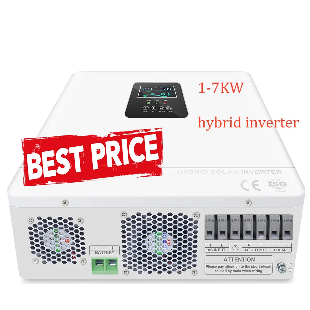 off Grid Pure Sine Wave Home Hybrid Inverter for Solar Power Energy 3kw 6kw 11kw 3000W 3600W 6200W Built-in MPPT