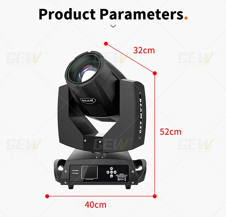 230w Beam Moving Light DMX 16/20 Channels for Club & Wedding