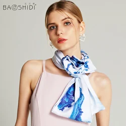 Women spring 45x180cm Fashion Long Digital Printing Custom Scarfs Silk Scarves