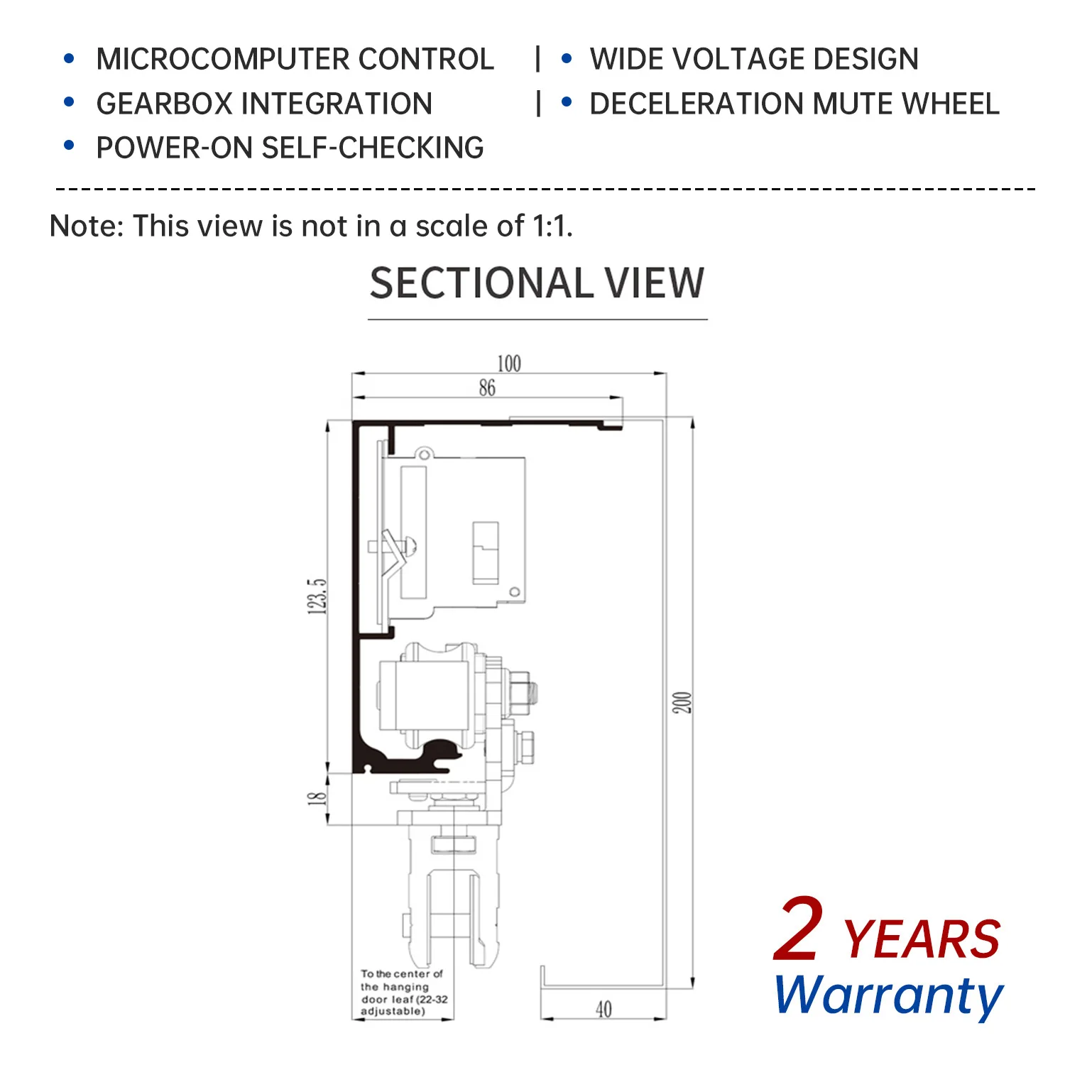 Aluminium Profiles 150kg Automatic Glass Sensor Door Automatic Sliding Door Mechanism /System /Operators