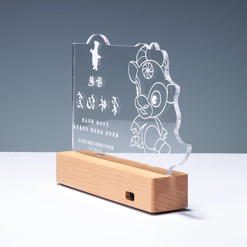 High quality wholesale customized creative design acrylic trophies awards plaques manufacture