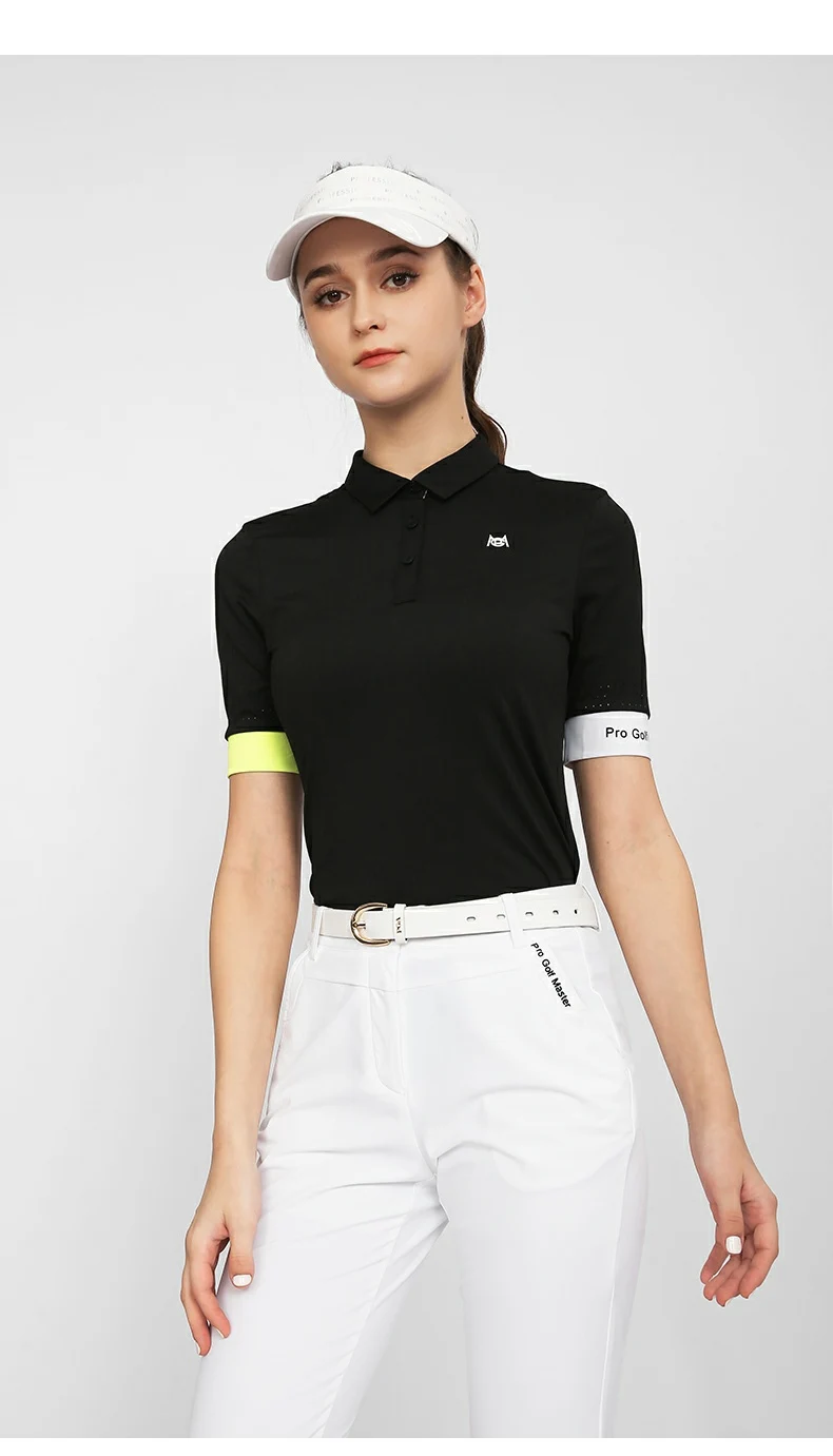 PGM YF557 womens golf apparel set golf shirts summer sport golf