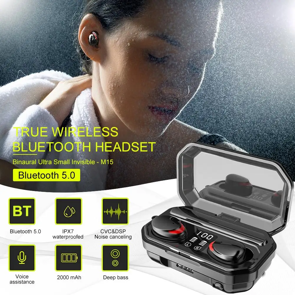 f9 tws wireless earphone bt v5.0 Alibaba