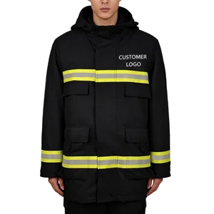 Customizable Flame-retardant Fabric Special Protective Work Clothes Winter Warm Three Pieces Work Suit with Reflective Strips
