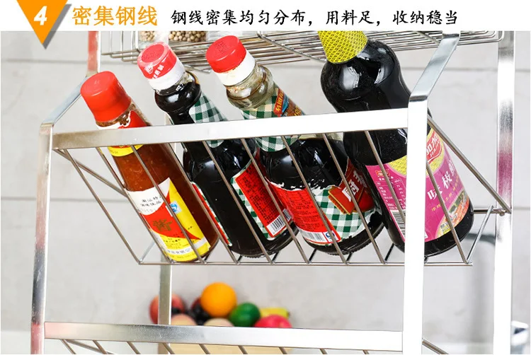 Stainless Steel Kitchen Seasoning Jar Shelf Table Small Bottle Jar Storage Inclined Seasoning Rack supplier