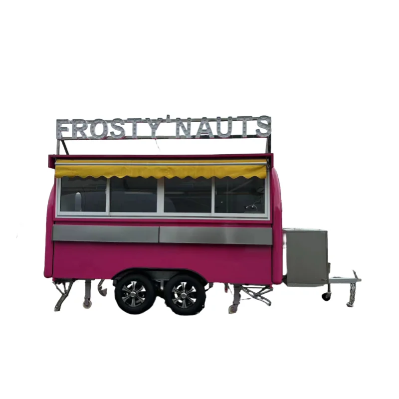 MAICHE Customized Letter Light Signs Mobile Pancake Hot Dog Ice Cream Juice Pizza Food Trailer Truck Fast Food Cart Bar