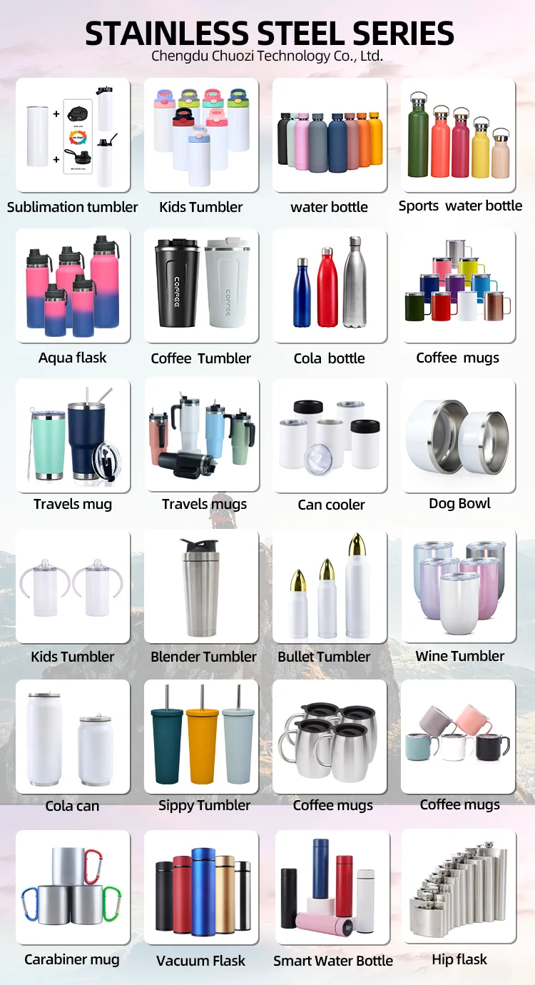 10oz 20oz 30oz Tumbler Double Wall Stainless Steel Insulated Termos Car ...