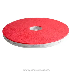 Factory High Density Floor Cleaning Pad Circle Melamine Sponge with Scouring Pad Marble Floor Polishing Pad